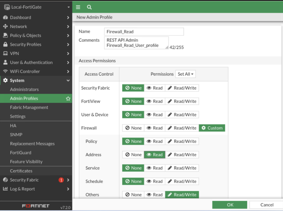 FortiGate API