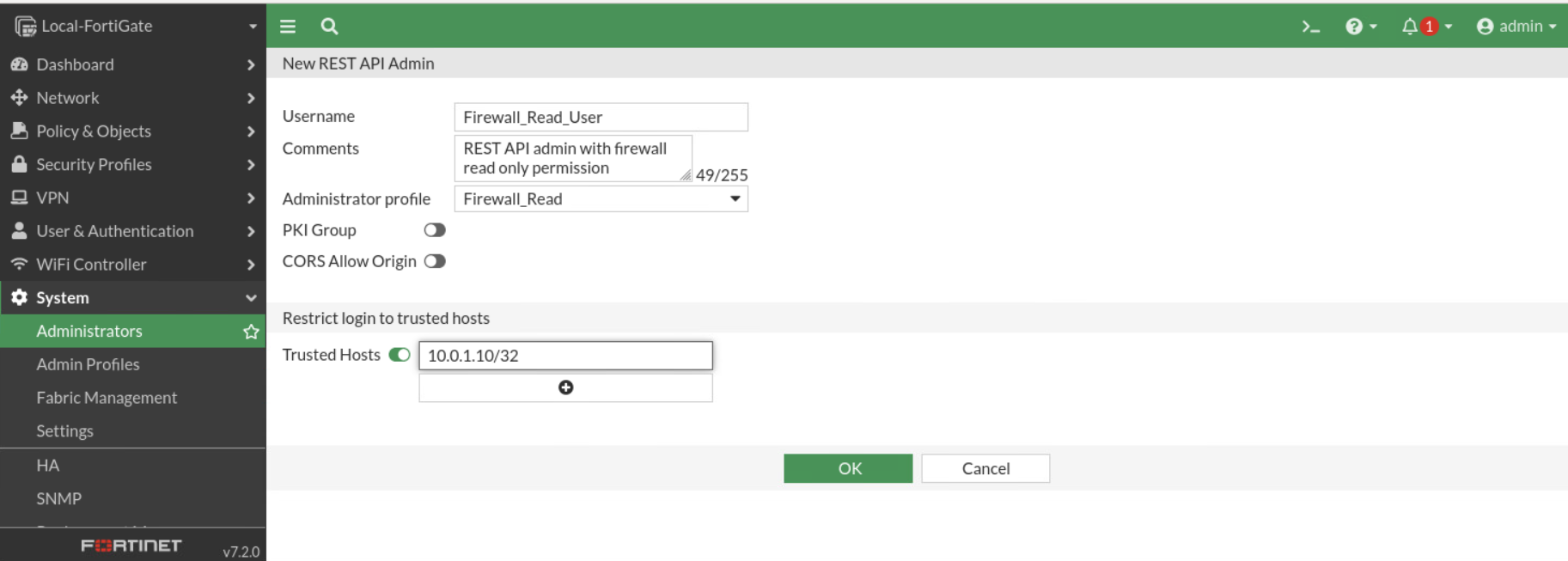 FortiGate API