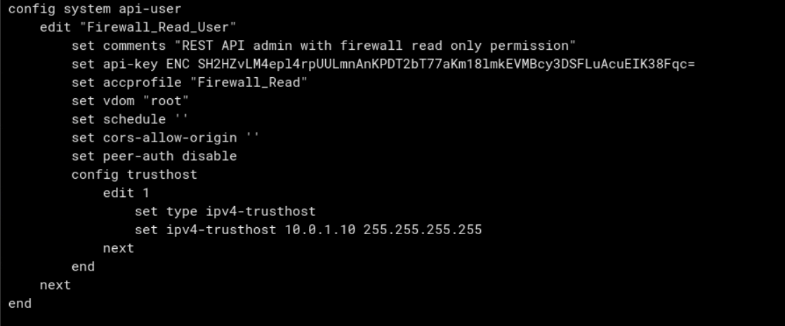 FortiGate API